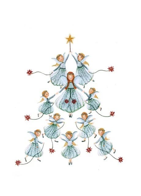 Christmas Angels - Postcard