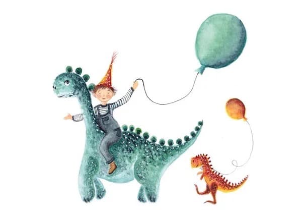 Dino - Postcard-Birthday Postcards-Bijdehansje--Stardust-Store