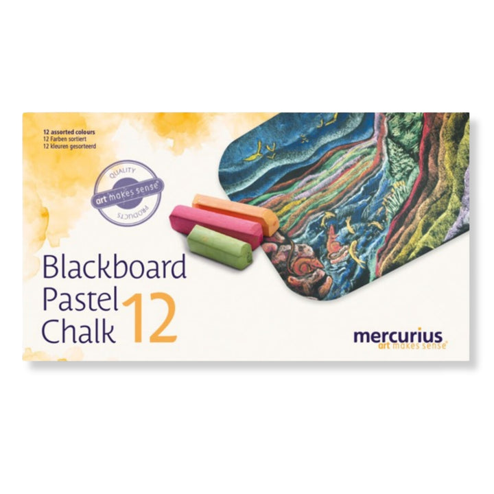 Blackboard Pastel Chalk - Box of 12-Chalk-Mercurius-Stardust-Store