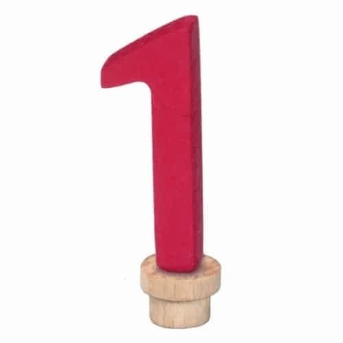 Wooden Birthday Numbers-Birthday-Glückskäfer-Number 1-Stardust-Store