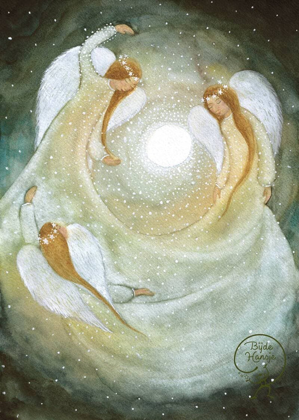 Birth of Light - Postcard-Advent & Christmas Postcards-Bijdehansje--Stardust-Store