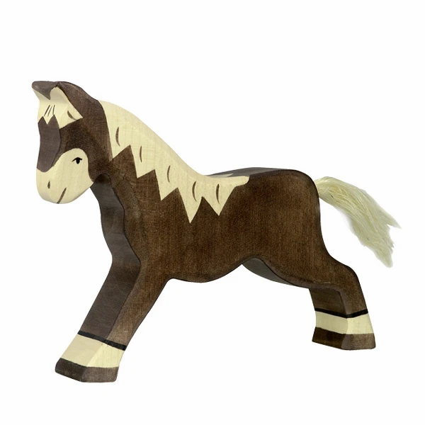 Horse Running - Dark Brown-Figurines-Holztiger-4013594800341-Stardust-Store