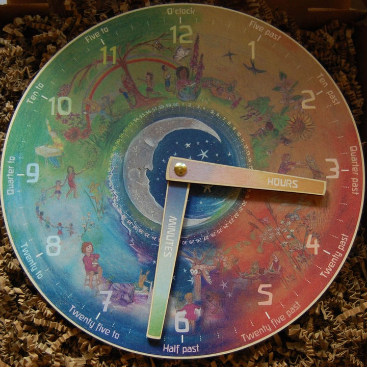 Waldorf Teaching Clock-Educational Toys-Waldorf Family--Stardust-Store