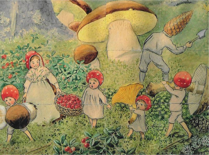 Elsa Beskow Cubes Puzzle-Wooden & Pegged Puzzles-Hjelms-7393182932591-Stardust-Store