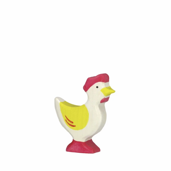 Hen Standing Yellow-Figurines-Holztiger-4013594800181-Stardust-Store