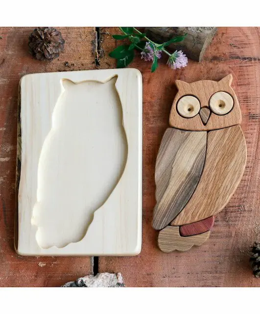 Owl - Wooden Puzzle-Wooden Toys-Cocoletes--Stardust-Store