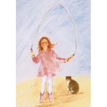 Marjan van Zeyl Skipping Rope - Postcard-Spring - Summer Postcards-Marjan van Zeyl-8717185563283-Stardust-Store