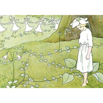 Elsa Beskow Flower Festival Snow Bells - Postcard-Spring - Summer Postcards-Hjelms-7393182169003-Stardust-Store