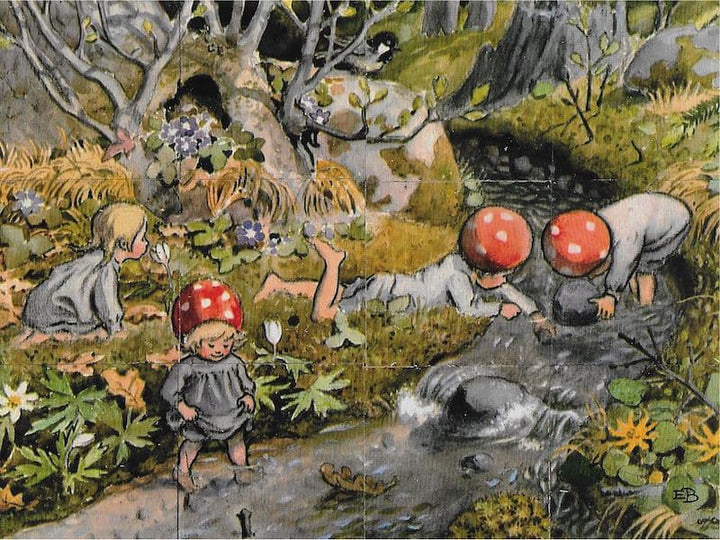 Elsa Beskow Cubes Puzzle-Wooden & Pegged Puzzles-Hjelms-7393182932591-Stardust-Store