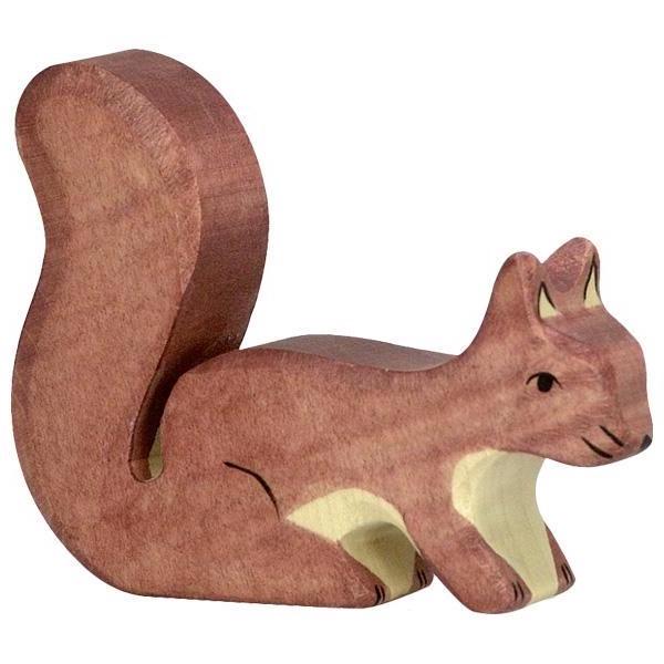 Brown Standing Squirrel-Figurines-Holztiger-4013594801089-Stardust-Store