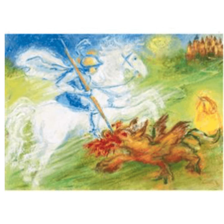 Marjan van Zeyl George Kills The Dragon - Postcard-Festivals Postcards-Marjan van Zeyl-8717185563382-Stardust-Store