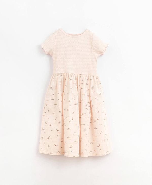 Dress with Printed Bottom-Dresses-Play Up-4 Y-Stardust-Store