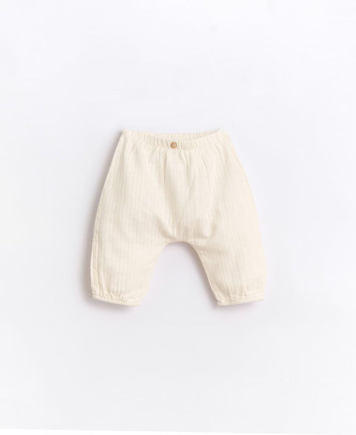 Pants in Fabric with Elastic Cuff-Pants-Play Up-0 MONTHS-Stardust-Store