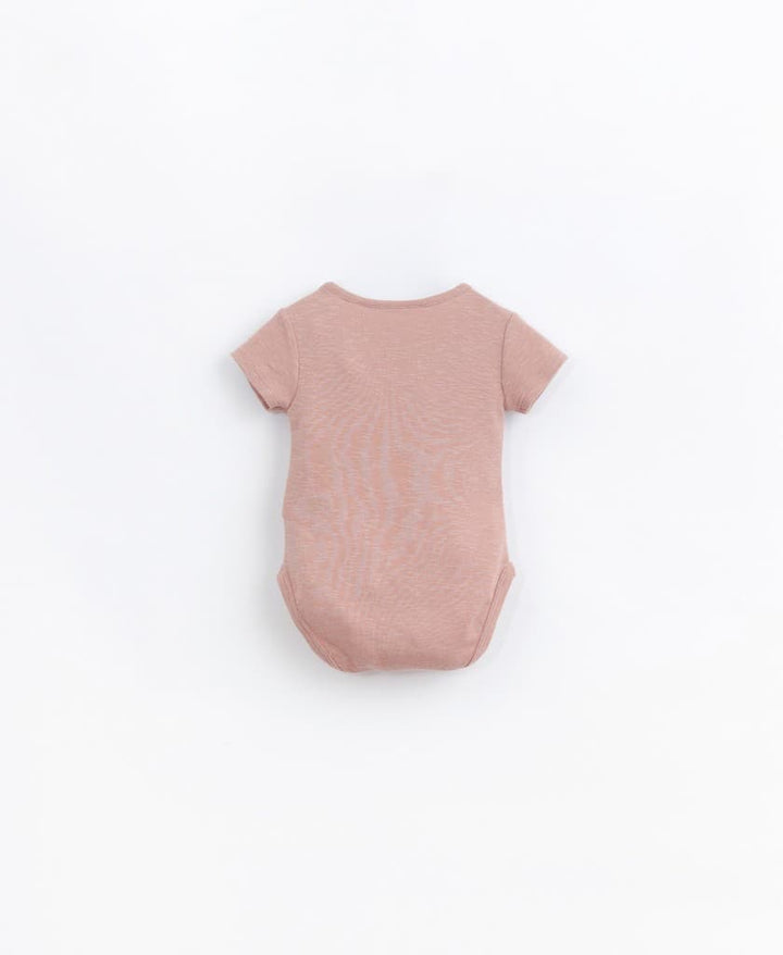 Short-sleeve Body in Organic Cotton-T-shirt-Play Up-0 MONTHS-Plaster-Stardust-Store